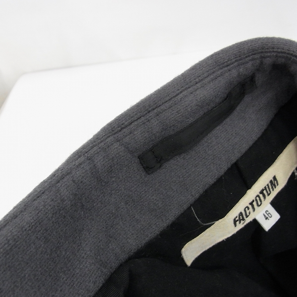 実際に弊社で買取させて頂いたFACTOTUM/ファクトタム ウール チェスターコート/46の画像 6枚目