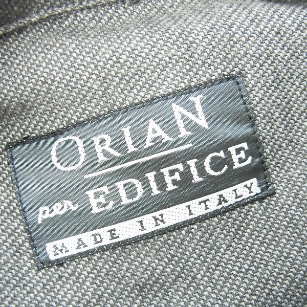 実際に弊社で買取させて頂いたEDIFICE×ORIAN/エディフィス×オリアン イタリア製 長袖シャツ/Mの画像 2枚目