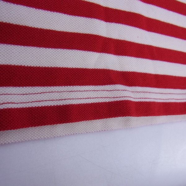 実際に弊社で買取させて頂いたMAISON KITSUNE/メゾンキツネ ボーダー柄 ポロシャツ/XS の画像 7枚目