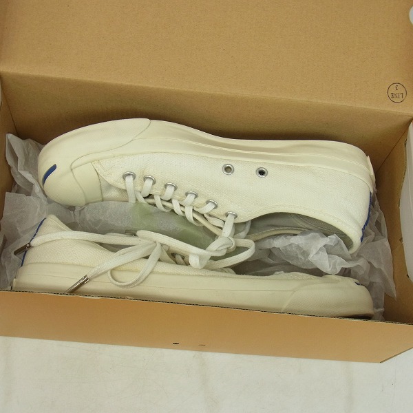 実際に弊社で買取させて頂いたCONVERSE/コンバース JACK PURCELL/ジャックパーセル スニーカー 1CJ855/25の画像 8枚目