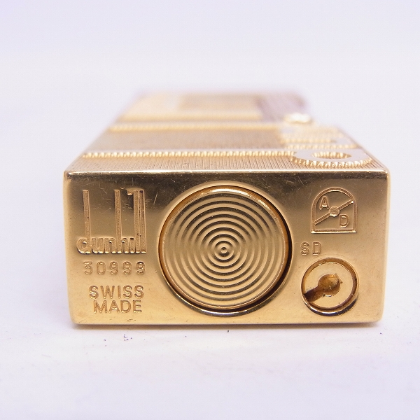 実際に弊社で買取させて頂いたdunhill/ダンヒル ロゴ入り ローラガスライター ゴールド の画像 3枚目