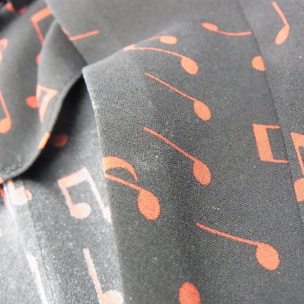 実際に弊社で買取させて頂いたHYSTERICS/ヒステリックス 音符柄 シャツ/Fの画像 6枚目