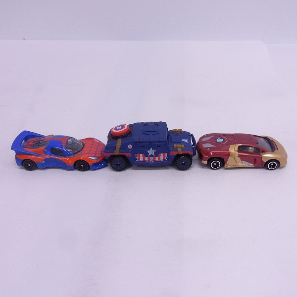 実際に弊社で買取させて頂いたTOMICA/トミカ CAPTAIN CRUISER/SPIDER FORMULA/IRON PRESIDENT/ミニカー/3点セット/MARVELの画像 3枚目