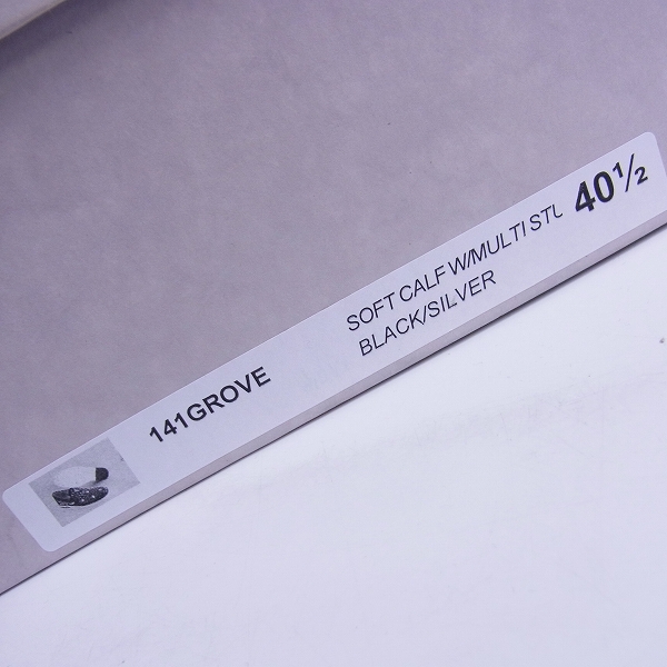 実際に弊社で買取させて頂いたJIMMY CHOO/ジミーチュウ スタースタッズ レザースリッポン 141GROVE/40.5の画像 8枚目