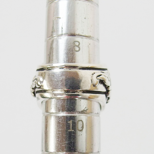 実際に弊社で買取させて頂いた【ギャラ付】Leathers and Treasures/レザーズアンドトレジャーズ Scroll heart ring w/Stone Red 9号の画像 6枚目