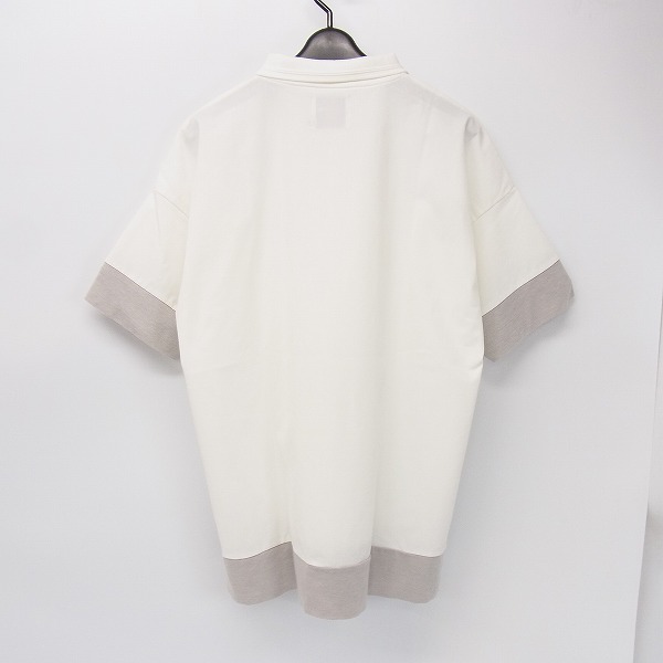 実際に弊社で買取させて頂いたFACTOTUM/ファクトタム バイカラー 半袖ポロシャツ/46の画像 1枚目