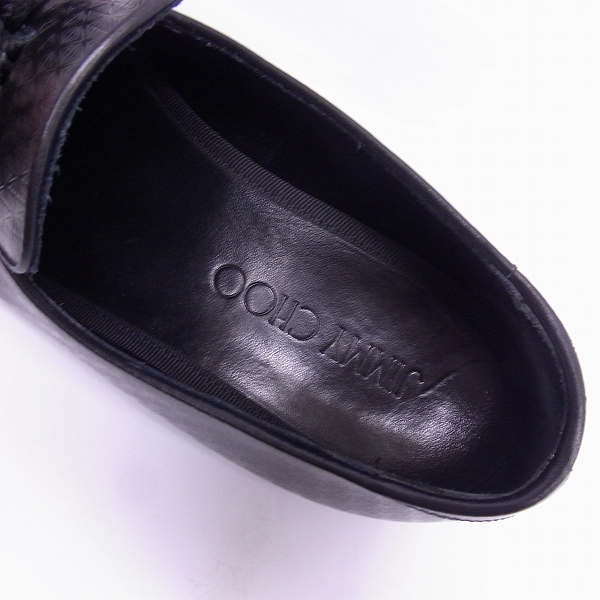 実際に弊社で買取させて頂いたJIMMY CHOO/ジミーチュウ タッセルローファー/レザーシューズ 43の画像 4枚目