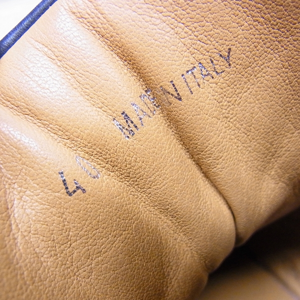 実際に弊社で買取させて頂いたJIMMY CHOO/ジミーチュウ ハイカットスニーカー クロコ型押し ネイビー/40の画像 5枚目