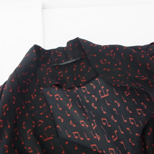 実際に弊社で買取させて頂いたHYSTERICS/ヒステリックス 音符柄 シャツ/Fの画像 5枚目