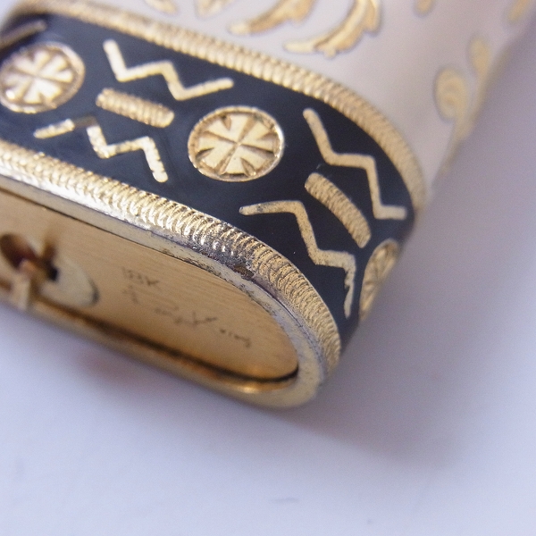 実際に弊社で買取させて頂いたRoyking/ロイキング CARTIER/カルティエ製 18K 金張り装飾 ローラーガスライター の画像 5枚目