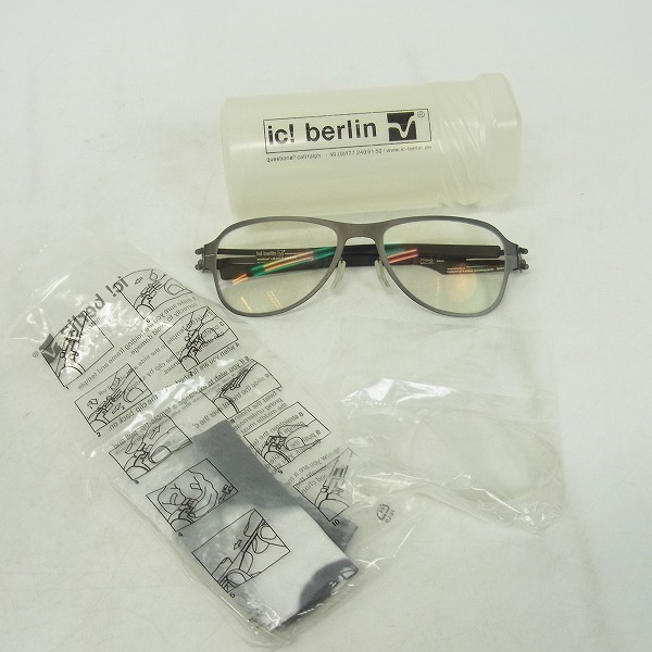 実際に弊社で買取させて頂いたic! berlin/アイシーベルリン メガネフレーム/アイウェア 863424の画像 8枚目