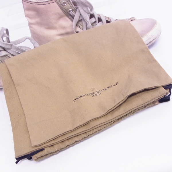 実際に弊社で買取させて頂いたGOLDEN GOOSE/ゴールデングース USED加工 ハイカットスニーカー/41の画像 9枚目
