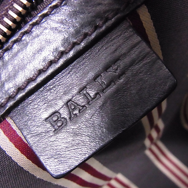 実際に弊社で買取させて頂いたBALLY/バリー レザー キャンバスライン トートバッグの画像 4枚目