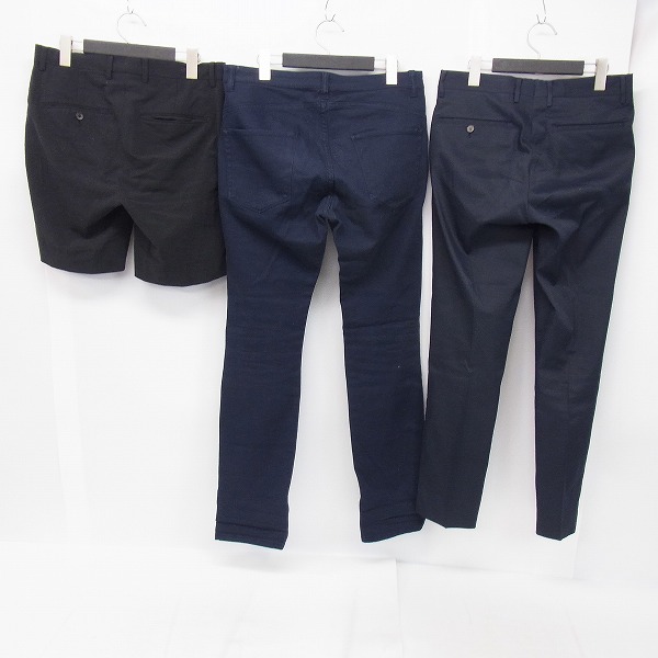 実際に弊社で買取させて頂いたEDIFICE/エデイフィス nano universe/ナノ・ユニバース STUDIOS/ステュディオス コットンパンツ/ハーフパンツ 3点セットの画像 1枚目