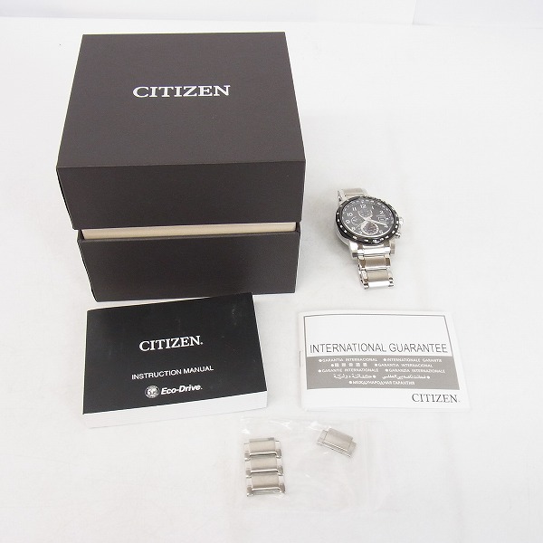 実際に弊社で買取させて頂いたCITIZEN/シチズン エコドライブ ソーラー電波 腕時計 AT8124-83Eの画像 7枚目