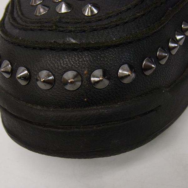 実際に弊社で買取させて頂いたDIET BUTCHER SLIM SKIN/ダイエットブッチャースリムスキン ハイカットスタッズスニーカー 42の画像 6枚目