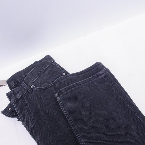 実際に弊社で買取させて頂いたHELMUT LANG/ヘルムートラング ブラックデニムパンツ/ジャケット セットの画像 9枚目