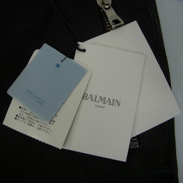 実際に弊社で買取させて頂いたBALMAIN/バルマン 16AW コーティング加工バイカーデニムパンツ W6HD528C807/27の画像 7枚目