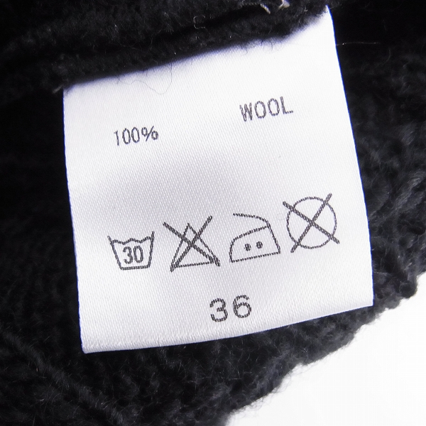 実際に弊社で買取させて頂いたJOHN LAWRENCE SULLIVAN/ジョンローレンスサリバン ウールダブルライダースジャケット 36の画像 3枚目