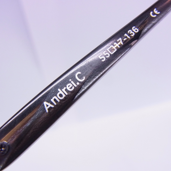 実際に弊社で買取させて頂いたLESS THAN HUMAN/レスザン Andrei.C カラーレンズ 度入り/眼鏡/メガネフレーム スクエア型 の画像 4枚目