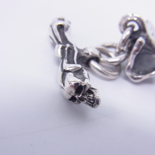 実際に弊社で買取させて頂いたCRAZY PIG/クレイジーピッグ 6サイコキラースカルリンク ブレスレット トライバルTバーの画像 6枚目