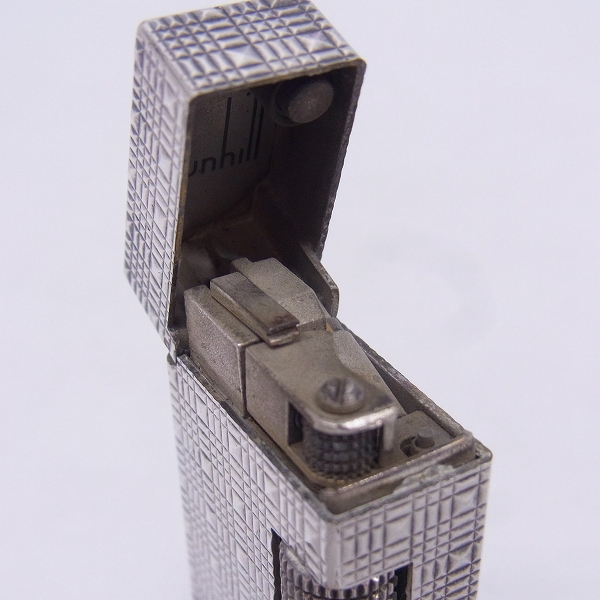 実際に弊社で買取させて頂いたdunhill/ダンヒル サイドローラーガスライター ダイヤカット シルバー  USRE 24163 PATENTEDの画像 4枚目