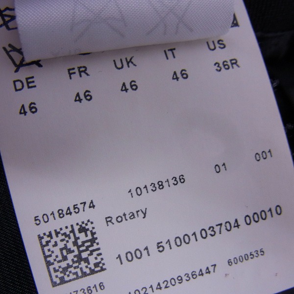 実際に弊社で買取させて頂いたHUGO BOSS/ヒューゴボス ハーフコート/トレンチコート/US36Rの画像 4枚目