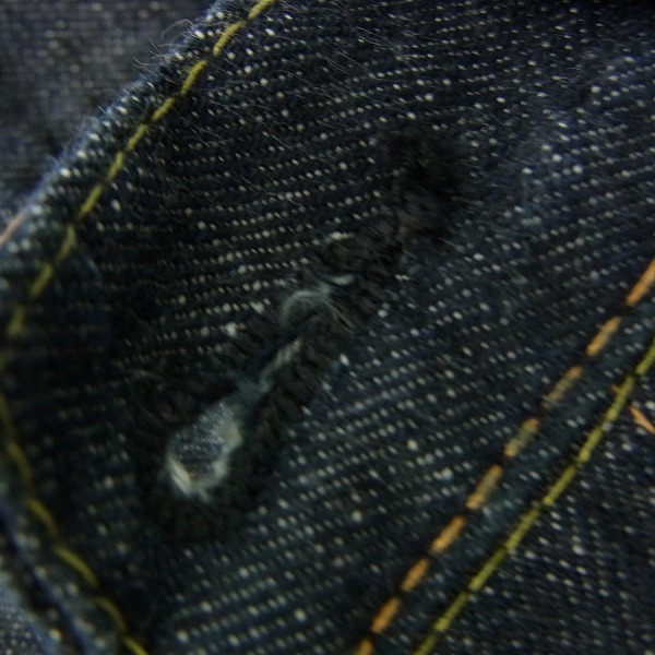 実際に弊社で買取させて頂いたSUGAR CANE/シュガーケーン ストレート デニムパンツ SC42014/W29L32の画像 6枚目