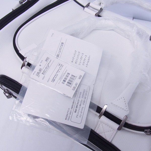 実際に弊社で買取させて頂いた【未使用】Le coq sportif/ルコックスポルティフ 2018 ゴルフ 2WAYボストンバッグ ホワイト/QQBLJA01の画像 6枚目