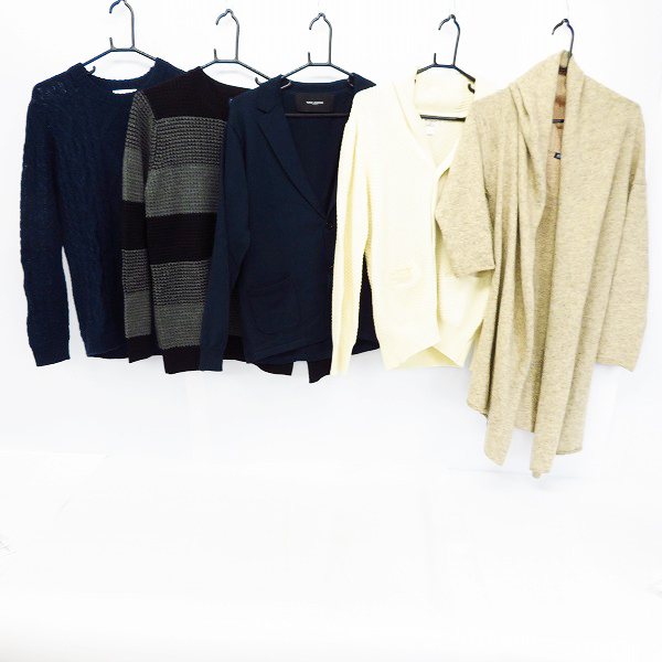 実際に弊社で買取させて頂いたEDIFICE/エディフィス nanouniverse/ナノユニバース ABAHOUSE/アバハウス JOURNALSTANDARD ニット M/L 5点セット
