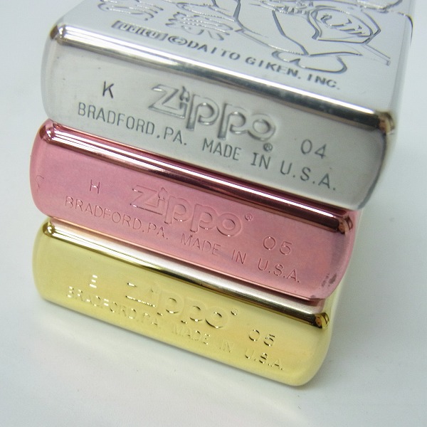 ZIPPO/ジッポー パチスロ 吉宗/姫 3点セット 04/05年製の買取