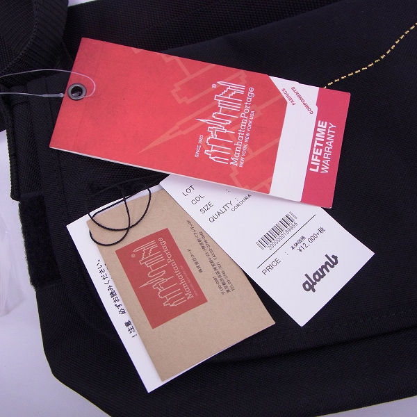実際に弊社で買取させて頂いた【未使用】glamb×Manhattan Portage/グラム×マンハッタンポーテージ コラボ メッセンジャーバッグの画像 8枚目