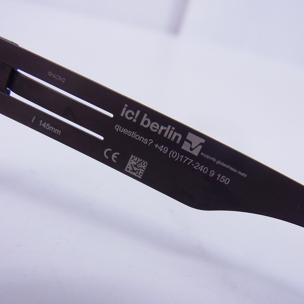 実際に弊社で買取させて頂いたic!berlin/アイシーベルリン peter c/ピーターシー 度入り/眼鏡/メガネフレームの画像 5枚目