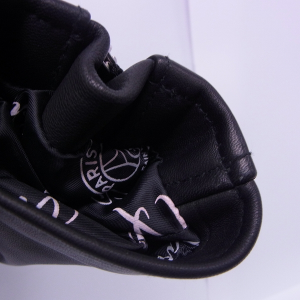 実際に弊社で買取させて頂いたEDIFICE/エディフィス PARIS SAINT-GERMAIN シープスキン ダブルライダース/Sの画像 8枚目