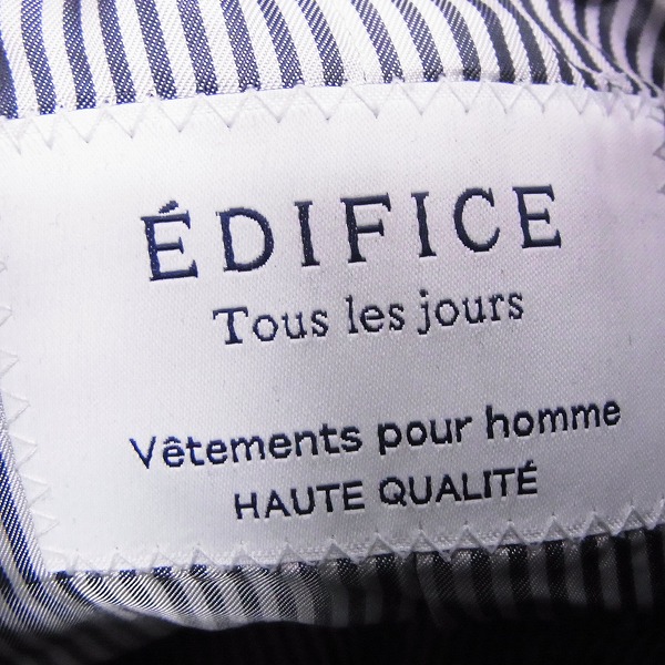 実際に弊社で買取させて頂いたEDIFICE/エディフィス SUPER 100’S メルトンウールコート/XLの画像 2枚目