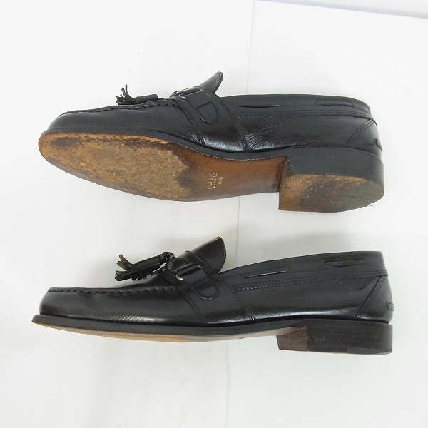 実際に弊社で買取させて頂いたCELINE/セリーヌ タッセルローファー ブラック/40の画像 3枚目