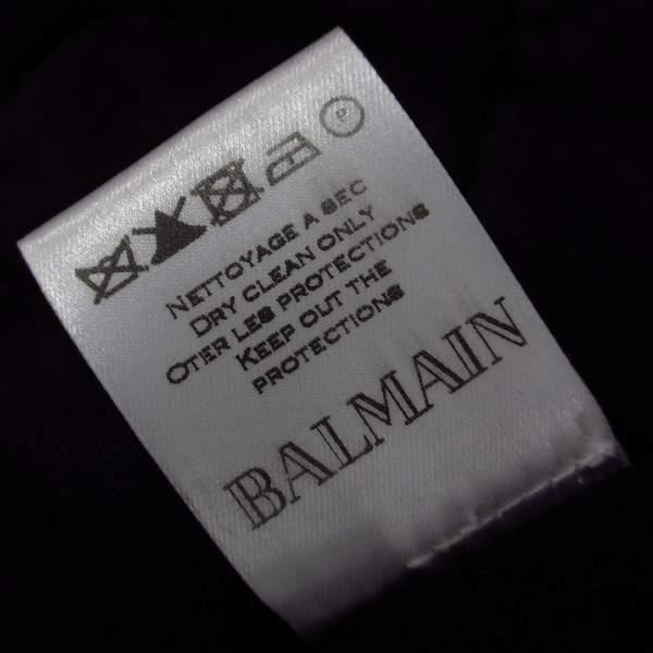 実際に弊社で買取させて頂いたBALMAIN/バルマン M-65 ジップアップ コットンジャケット/46の画像 4枚目