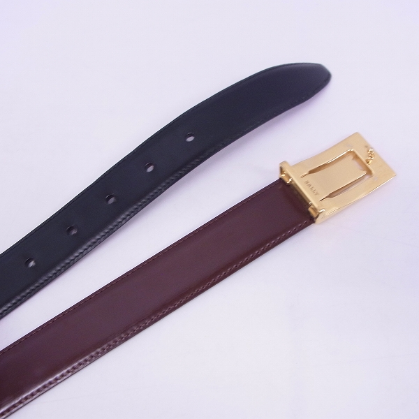 実際に弊社で買取させて頂いたBALLY/バリー Bロゴバックル レザーベルトの画像 1枚目