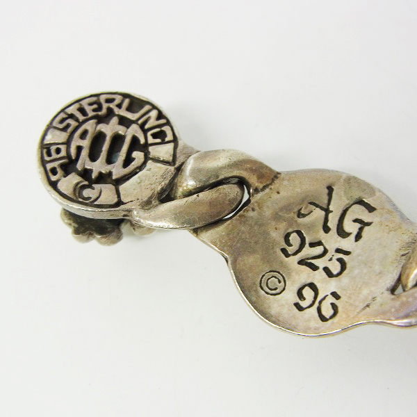 実際に弊社で買取させて頂いたA&G/エーアンドジー スカルオンクロス リンク ブレスレット/5リンクの画像 3枚目