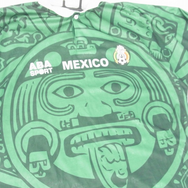 実際に弊社で買取させて頂いたABA SPORT/アバスポーツ 98年ワールドカップ メキシコ代表 ユニフォームの画像 5枚目