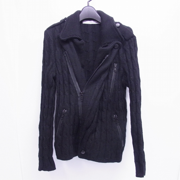 実際に弊社で買取させて頂いたJOHN LAWRENCE SULLIVAN/ジョンローレンスサリバン ウールダブルライダースジャケット 36