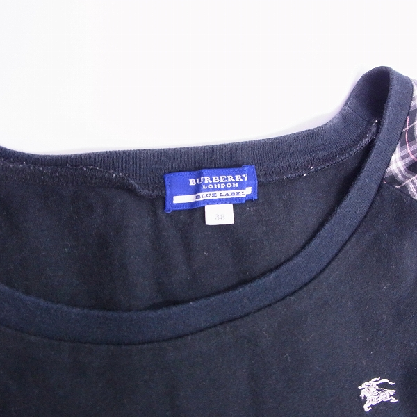 実際に弊社で買取させて頂いたBURBERRY LONDON BLUE LABEL/バーバリーロンドン ブルーレーベル Tシャツ カットソー ノースリーブ  おまとめ4点/38の画像 7枚目