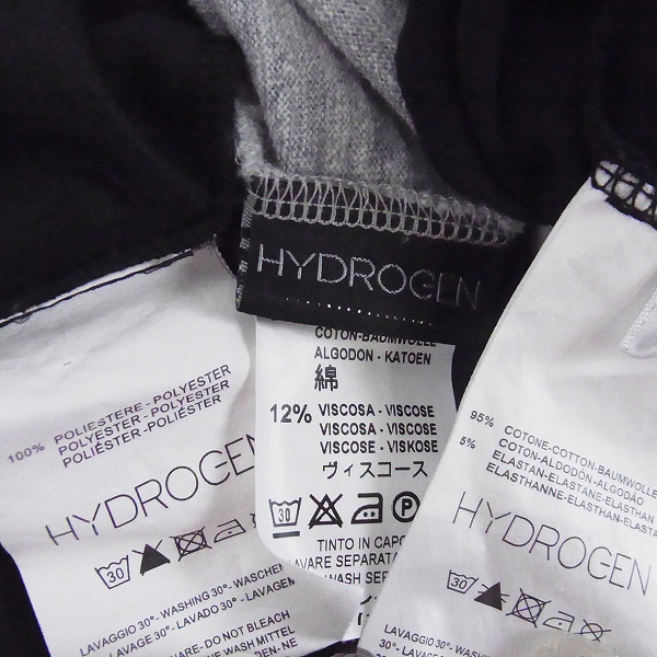 実際に弊社で買取させて頂いたHYDROGEN/ハイドロゲン ロングTシャツ/メッシュシャツ/ポロシャツ M/L 3点セットの画像 3枚目
