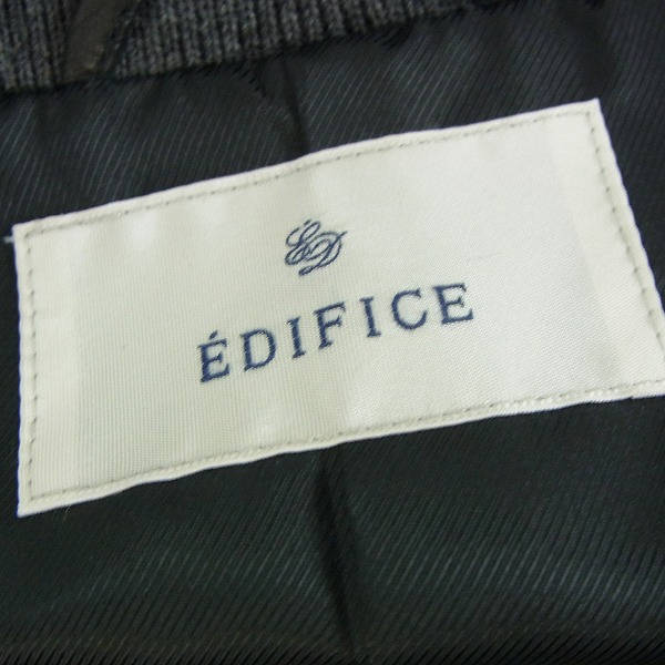 実際に弊社で買取させて頂いた【未使用】EDIFICE/エディフィス シープレザージャケット/46の画像 2枚目
