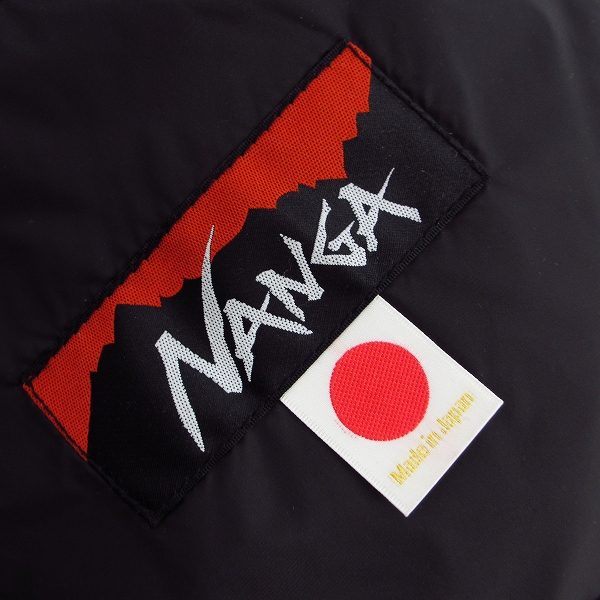 実際に弊社で買取させて頂いたBACK CHANNEL×NANGA/バックチャンネル×ナンガ ダウンフードジャケット Mの画像 3枚目