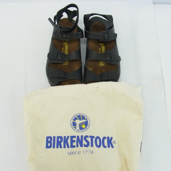 実際に弊社で買取させて頂いたBIRKENSTOCK/ビルケンシュトック ATHEN/アテネ レザーサンダル　ブラック/43の画像 6枚目