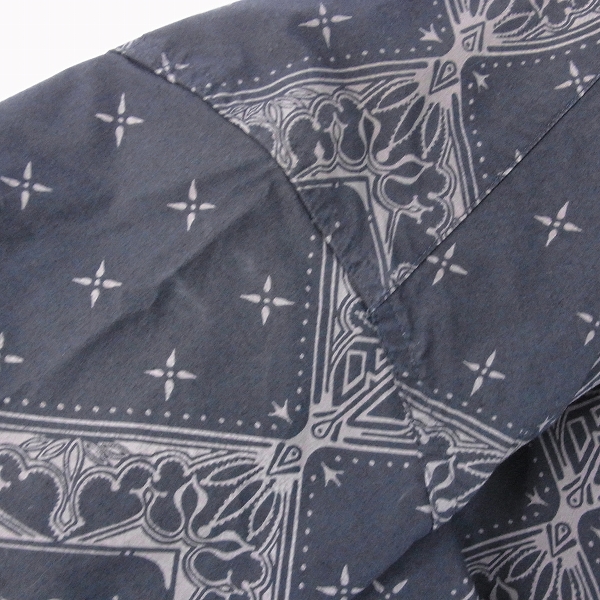 実際に弊社で買取させて頂いたBack Channel/バックチャンネル ハーフスリーブ ワークシャツ/M 総柄 シャツ/L 2点セットの画像 4枚目