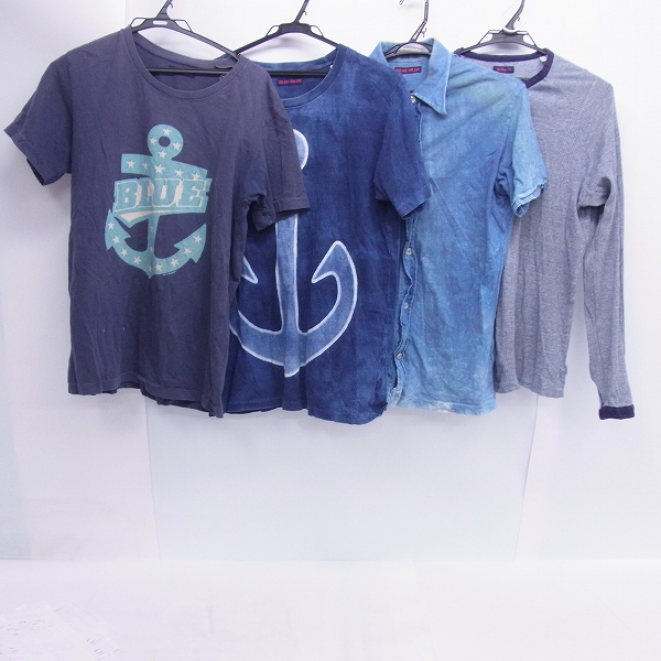 実際に弊社で買取させて頂いたBLUE BLUE/ブルーブルー 半袖 シャツ/カットソー 4点セット