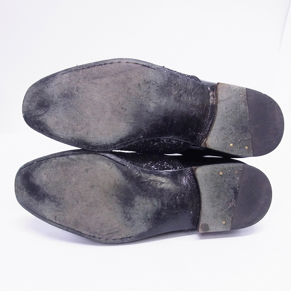 実際に弊社で買取させて頂いたJIMMY CHOO/ジミーチュウ エナメル切替 レースアップシューズ/41の画像 2枚目