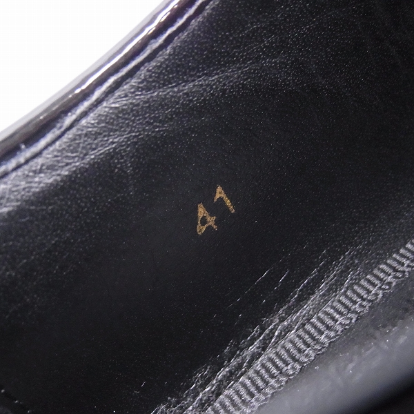 実際に弊社で買取させて頂いたJIMMY CHOO/ジミーチュウ エナメル切替 レースアップシューズ/41の画像 5枚目